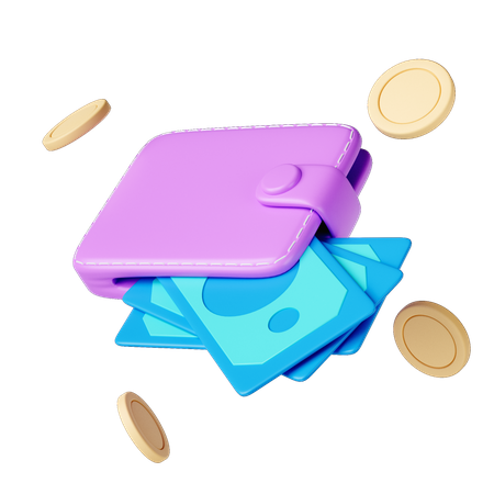 Money Wallet  3D Icon