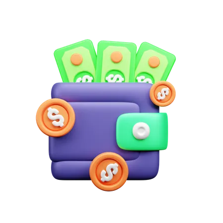 Money wallet  3D Icon