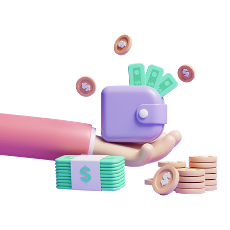 Money Wallet  3D Icon