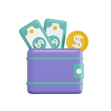 Money Wallet  3D Icon