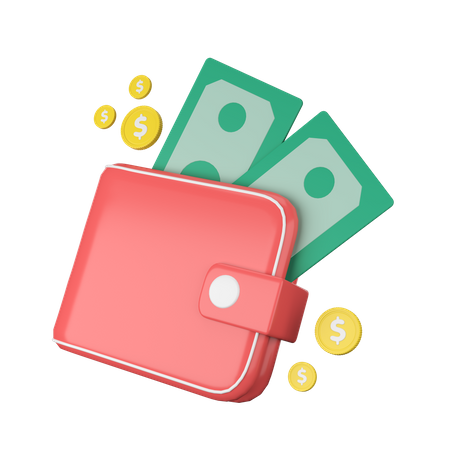 Money Wallet  3D Icon