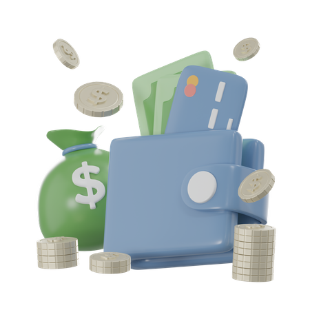 Money Wallet  3D Icon