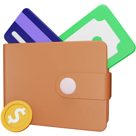 Money Wallet  3D Icon