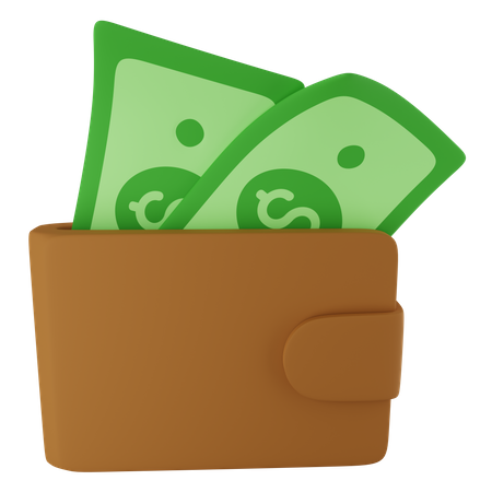 Money Wallet  3D Icon