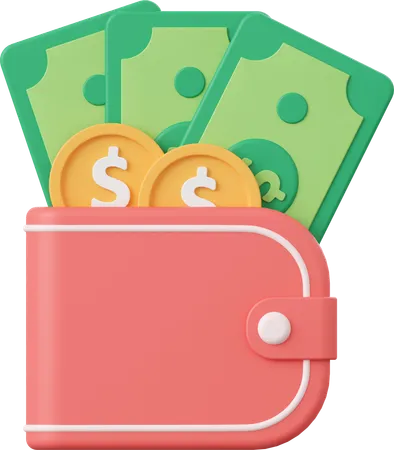 Money Wallet  3D Icon