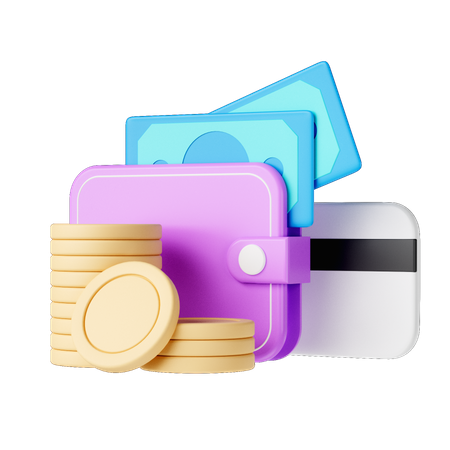 Money Wallet  3D Illustration