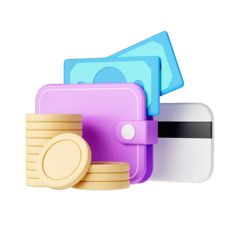 Money Wallet  3D Illustration