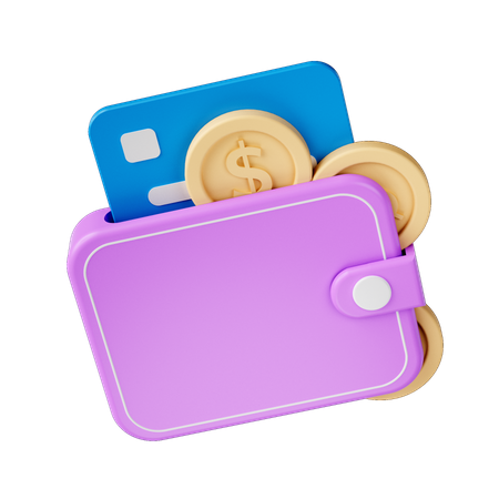 Money Wallet  3D Illustration