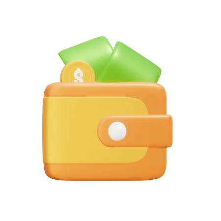 Money Wallet  3D Illustration