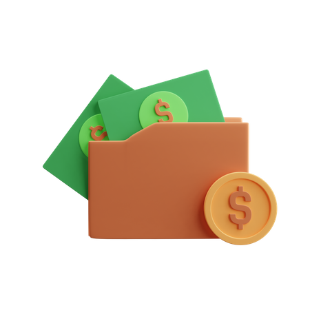 Money Wallet  3D Illustration