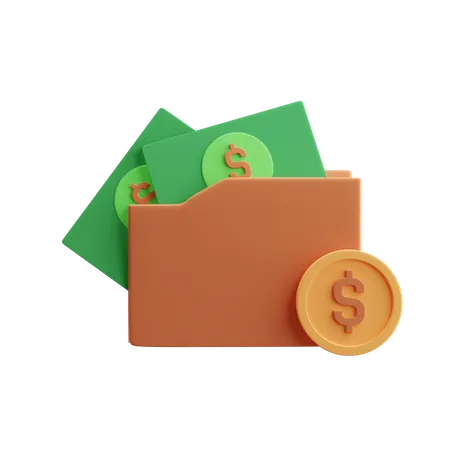 Money Wallet  3D Illustration