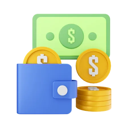 Money Wallet  3D Illustration