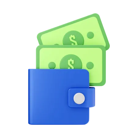 Money Wallet  3D Illustration