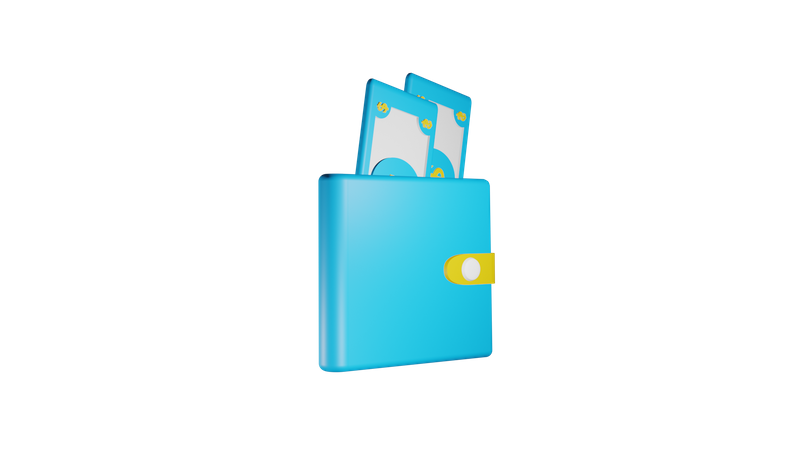 Money Wallet  3D Illustration