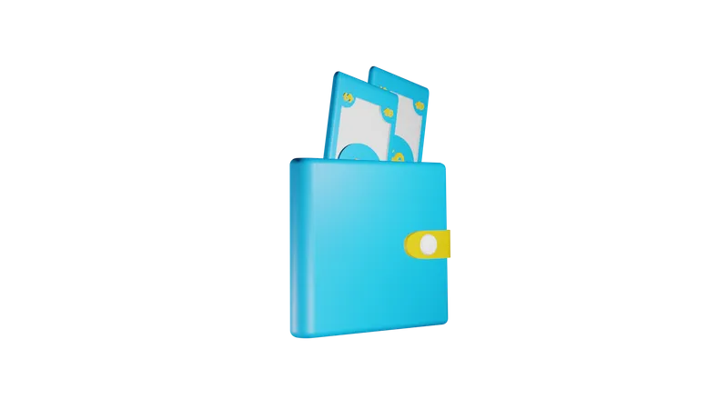 Money Wallet  3D Illustration