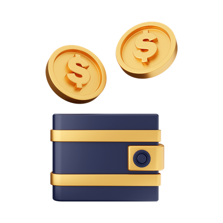 Money Wallet  3D Illustration