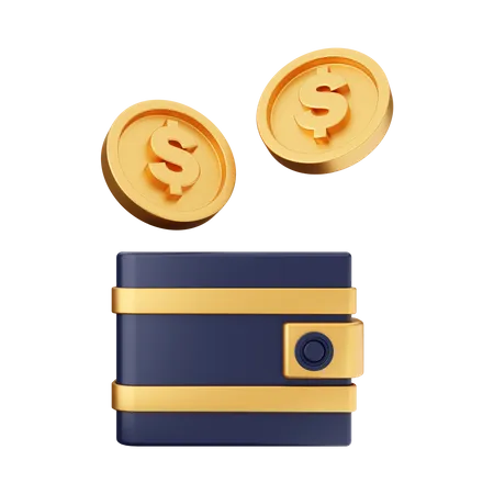 Money Wallet  3D Illustration