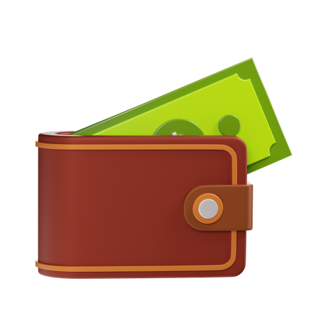 Money Wallet  3D Illustration