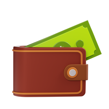 Money Wallet 3D Illustration