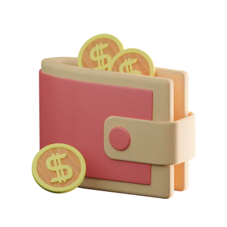 Money Wallet  3D Illustration