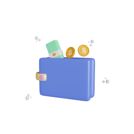 Money Wallet  3D Illustration