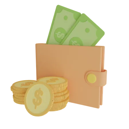 Wallet Illustration 3D Icon