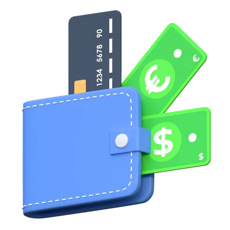 Wallet Saving Finance Icon 3 D Illustration 3D Icon