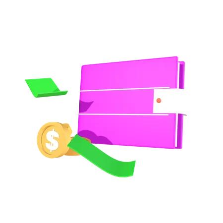 Money Wallet  3D Icon