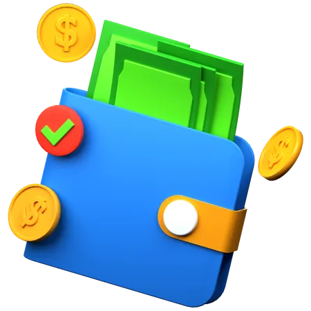 Transaction Wallet Payment 3 D Icon 3D Icon