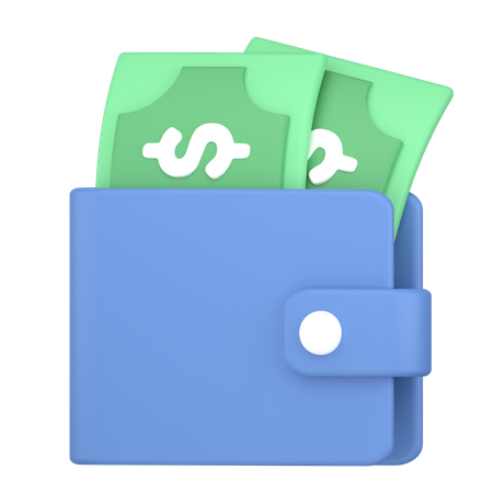 Money wallet  3D Icon