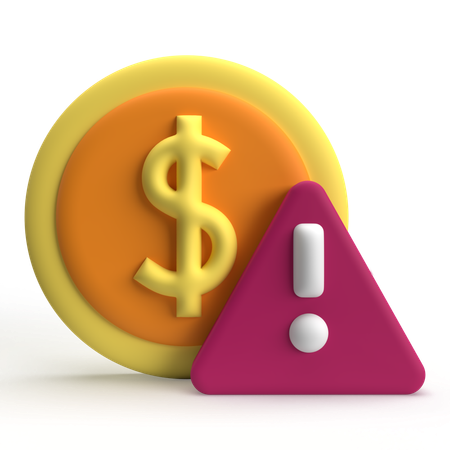 Money Warning  3D Icon