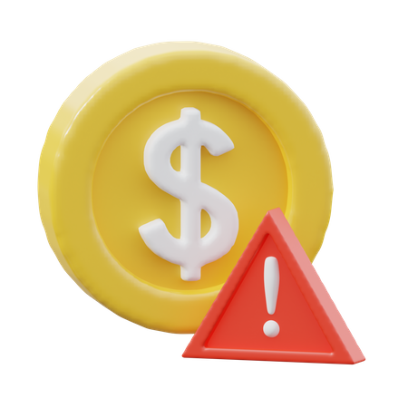 Money Warning  3D Icon