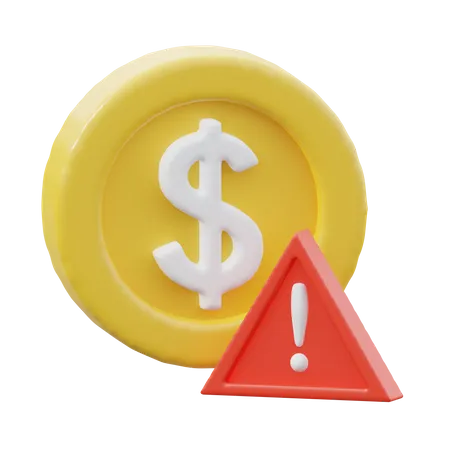 Money Warning  3D Icon