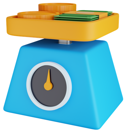 Money Weight  3D Icon