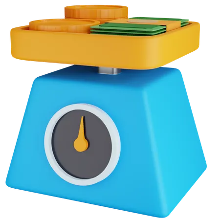 Money Weight  3D Icon