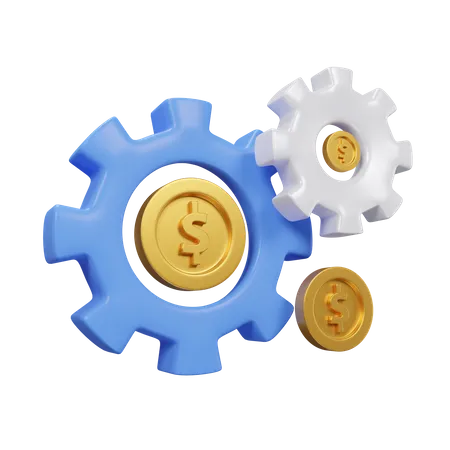 Money Wheel Icon About Finance Minimal Style 3 D Rendering 3D Icon