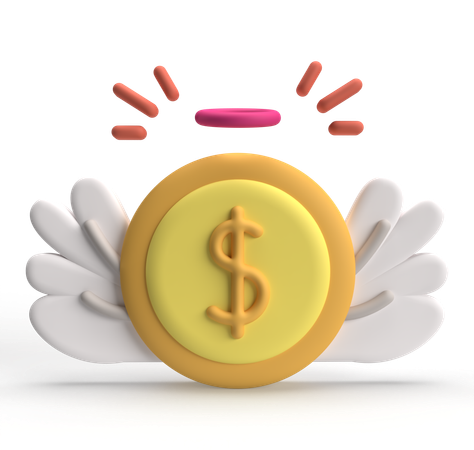 Money Wing  3D Icon