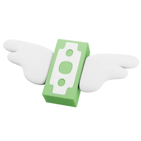 Money Wings  3D Icon