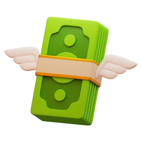 Money Wings  3D Icon