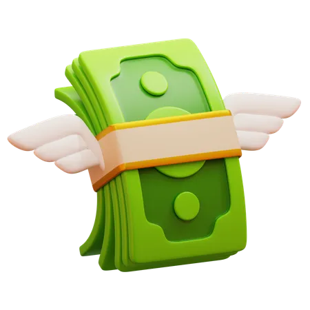 Money Wings  3D Icon