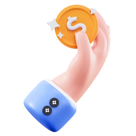 Money With Coins  3D Icon