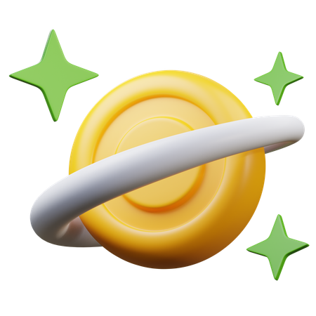 반지가 달린 돈  3D Icon