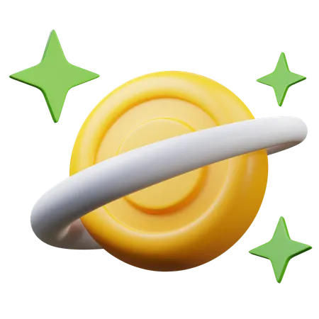 반지가 달린 돈  3D Icon