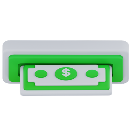 Money withdraw  3D Icon