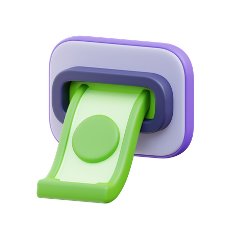 Money Withdrawal  3D Icon