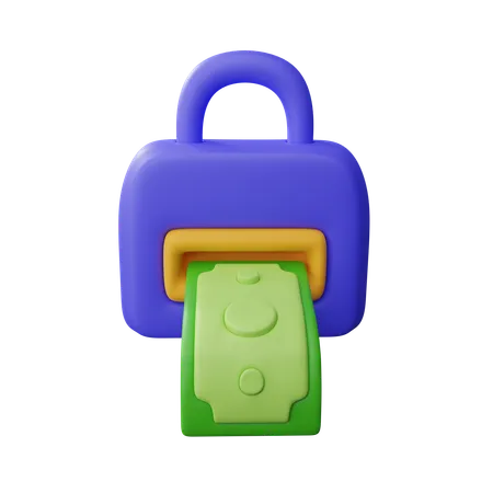 Money withdrawal  3D Icon