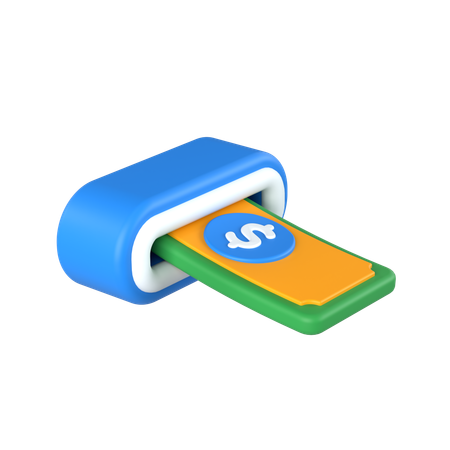 Money Withdrawal  3D Icon