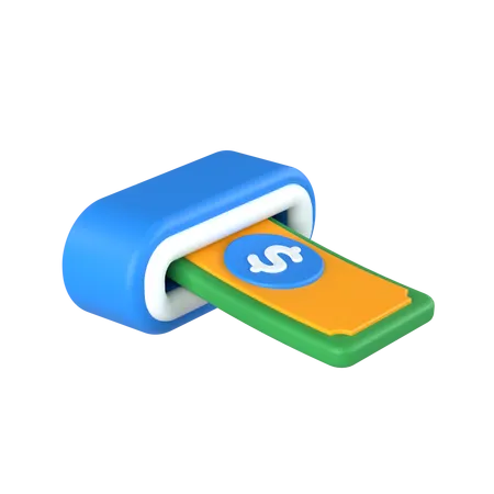 Money Withdrawal  3D Icon