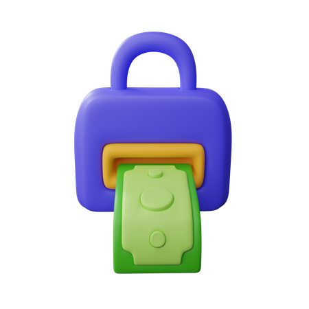 Money withdrawal  3D Icon