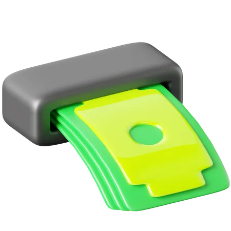 Money Withdrawal  3D Icon